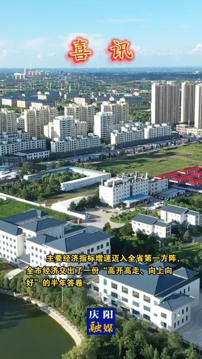 【微視頻】甘肅省委省政府授予慶陽市2023年上半年對全省經(jīng)濟增長“貢獻獎”