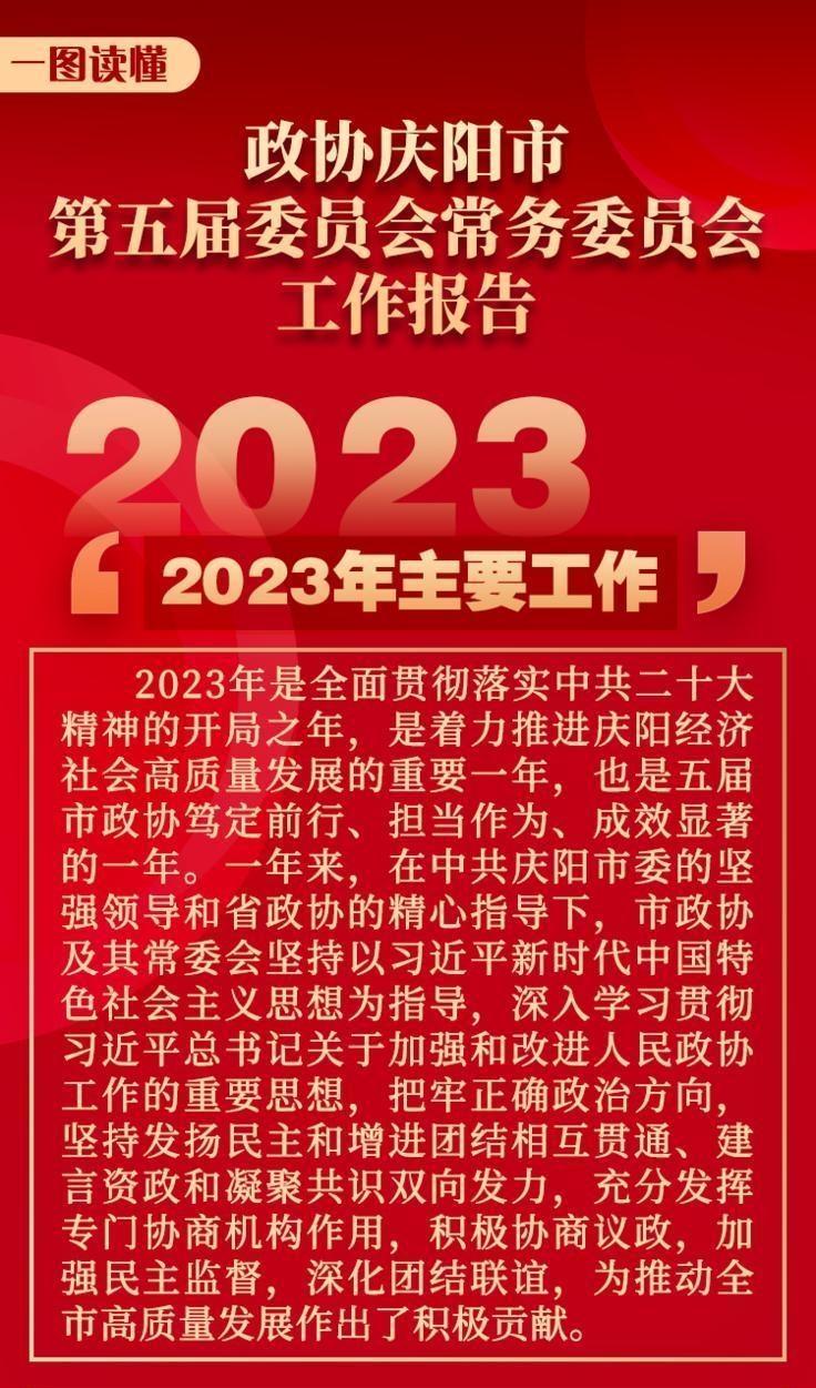 一圖讀懂丨政協(xié)慶陽(yáng)市第五屆委員會(huì)常務(wù)委員會(huì)工作報(bào)告