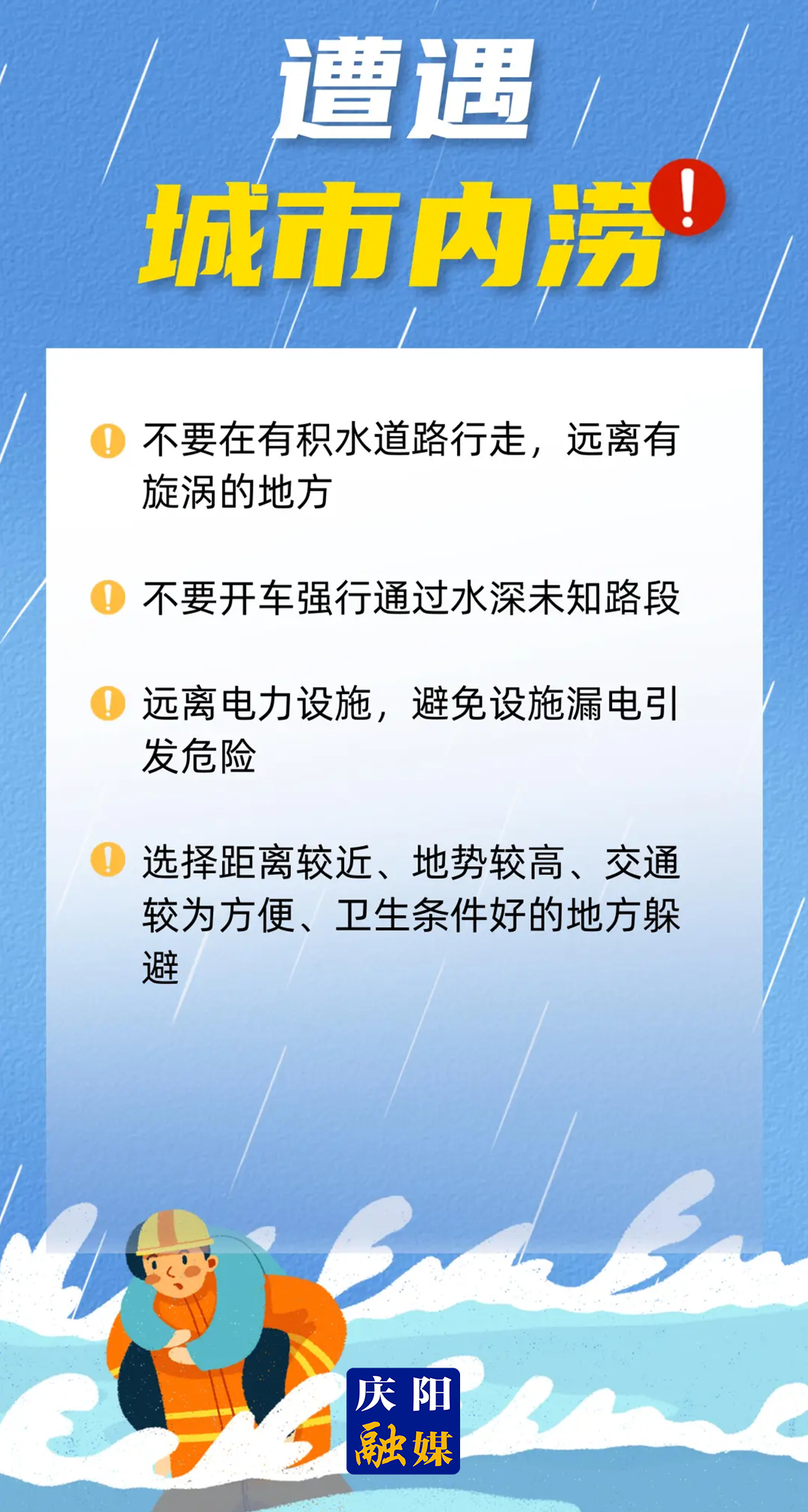 【微海報(bào)】這些防汛知識(shí)趕緊get！